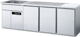 thumbnail of Biertheke PREMIUM – 2500 x 700 mm – 3 Türen – 2 Becken links