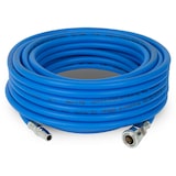 thumbnail of EBERTH persluchtslang stoffen luchtslang, lengte 15m, compressorslang met diameter 6mm x 11mm (binnen x buiten), 1/4" koppeling, 20 bar