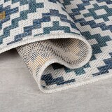 thumbnail of Flachgewebe-Teppich für Innen- und Außenbereich | Strapazierfähig und schmutzabweisend | Geometrisches Design | 120x170cm