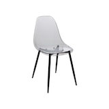 thumbnail of Dmora Set di 4 sedie Dabdalhad, Poltrona in PET, Sedia da pranzo ergonomica, Seduta per riunioni, 53x46h81 cm, Fumé