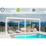 thumbnail of Weide Deluxe Plus | Pergola Voll Aluminium freistehend | 4 x 6 M | Lamellendach weiß