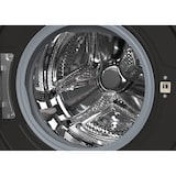 thumbnail of Sharp ES-MNFL814CMA-NL Voorlader wasmachine, 8 kg, 1400 toeren, 15 programma's, extra stoomfunctie, inverter motor, AquaStop, mat zwart