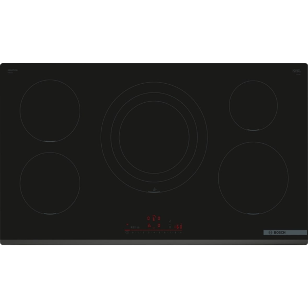 Bosch FullHouse Serie 6 PIV931HC1E Induktionskochfeld, 90 cm, Schwarz, Rahmenlos aufliegend