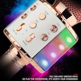 thumbnail of Microphone Sans Fil LED Bluetooth Avec Réduction De Bruit Et Effets Sonores Rose YONIS
