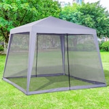 thumbnail of Carpa de Jardín 3x3 m Cenador con 4 Partes Laterales Mosquitera con Cremallera Protección UV para Patio Exterior Eventos Fiesta