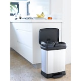 thumbnail of Curver - DECOBIN DUO Abfalleimer 30L (10L+18L) mit Fußpedal silber metallic   silber metallic