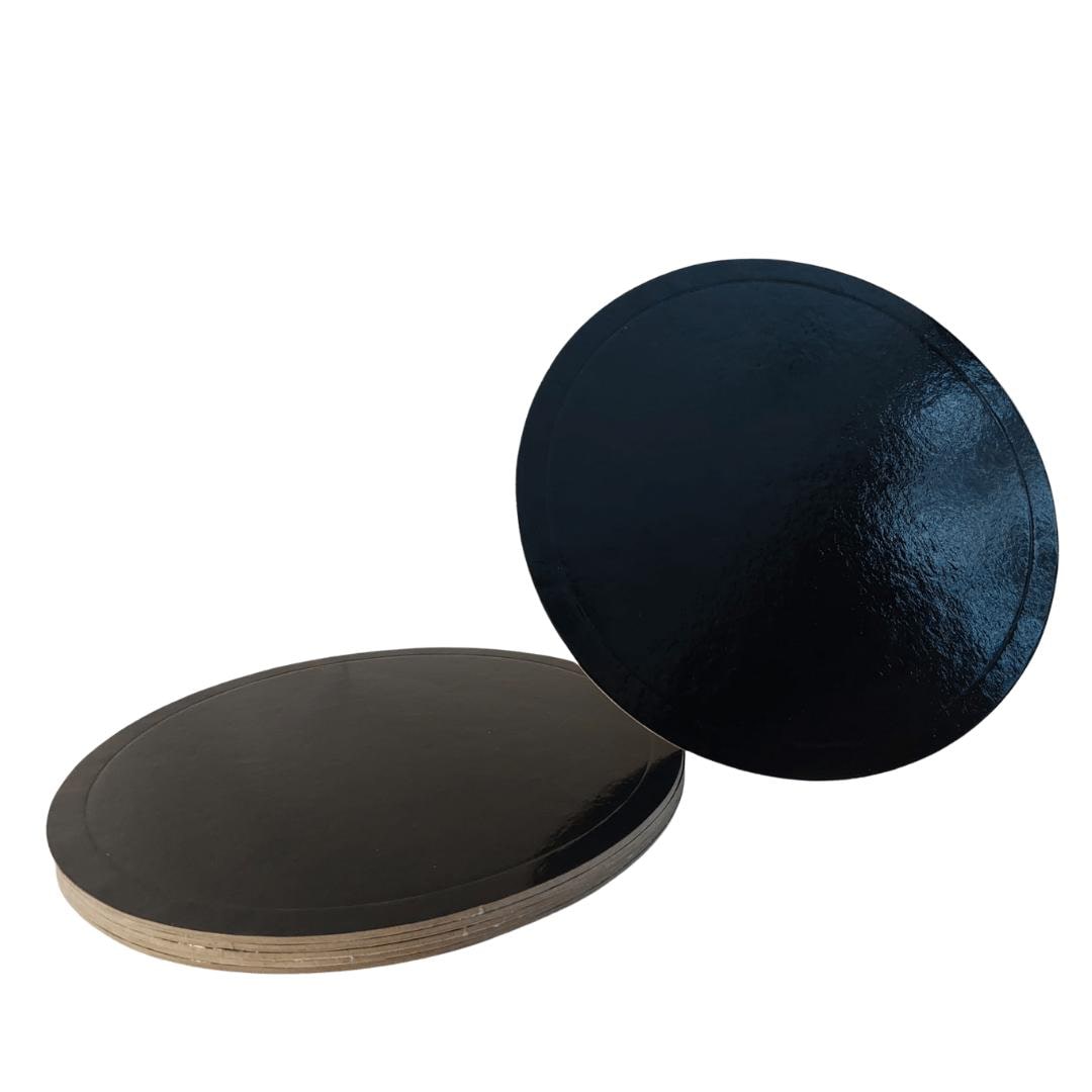 Kuchenboden Schwarz Ø 30cm x 3mm 10 Stück