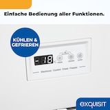thumbnail of Exquisit Gefriertruhe, Kühlfunktion, 2-in-1, 198 Liter, Türschloss, 4-Sterne-Gefrieren, Schnellgefrieren, 2 Rollen, GT201-HE-040E weiss