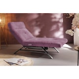 thumbnail of KAWOLA sillón reclinable AMERIVA sillón reclinable terciopelo púrpura base cromada