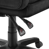 thumbnail of tectake Chaise de bureau JILIEN avec repose-pieds et revêtement en velours - noir - 406163