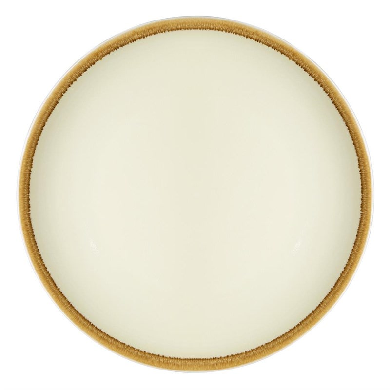 Piatto da portata rotondo Colore Sabbia 230 mm - Set di 6
