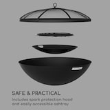 thumbnail of Orbit 3-in-1 Stahl-Feuerschale Grill Gartentisch Ø 60 cm Schwarz