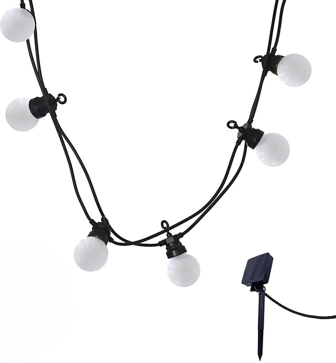 Lumisky PARTY 10 LED 5,7M Solar-Lichterkette Plastik Weiss