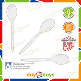 thumbnail of DayBays 20000 Stk. Plastiklöffel Mehrweg 18 cm Plastik Transparent Spülmaschinenbeständig