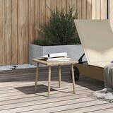 thumbnail of vidaXL Garten-Couchtisch Rechteckig Beige 40x40x37 cm Poly Rattan