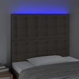 thumbnail of vidaXL LED Kopfteil Taupe 90x5x118/128 cm Stoff