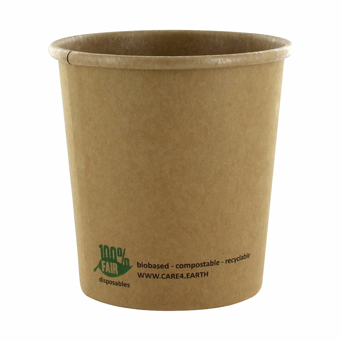 125x PAPSTAR Bio-Suppenbecher Pappe rund 470 ml braun biologisch abbaubar