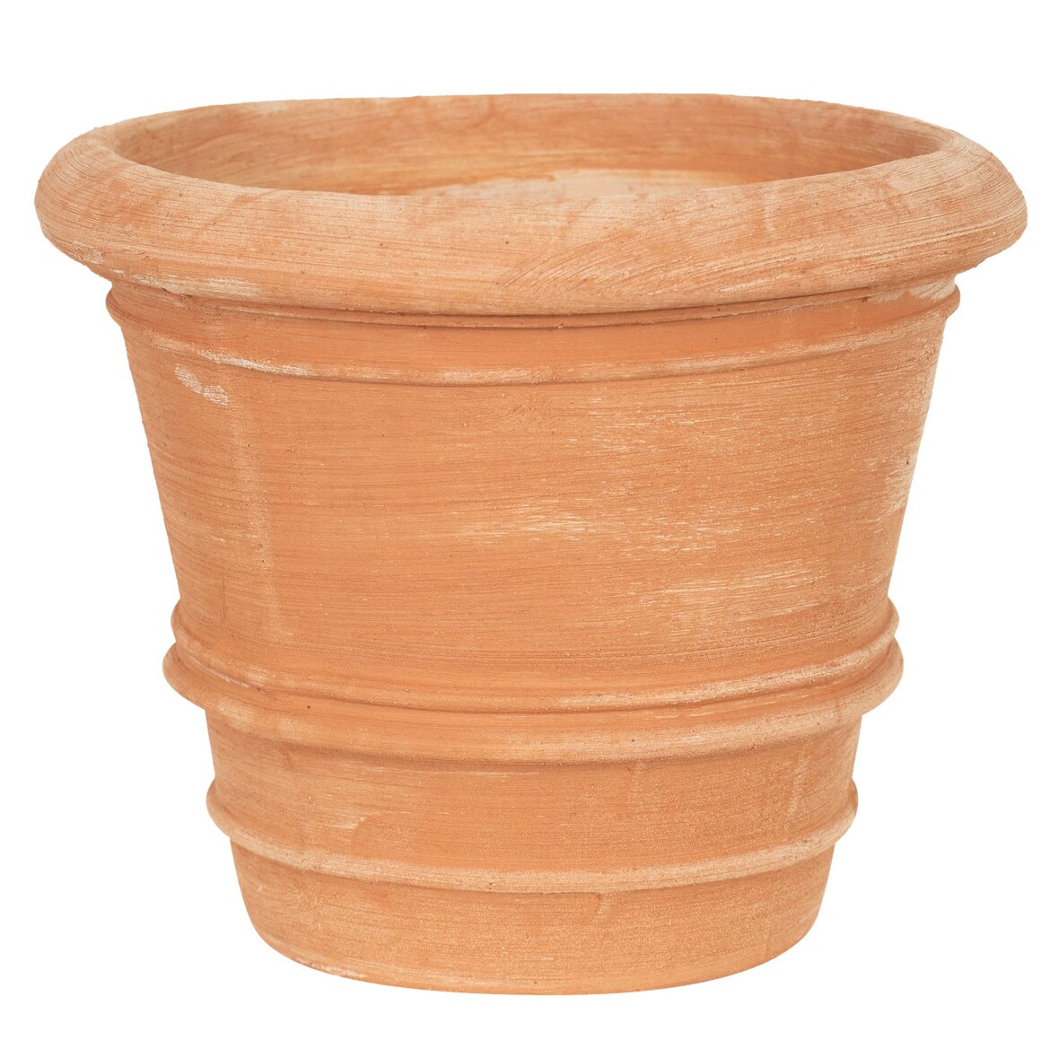 Vaso in Terracotta 100% Made in Italy interamente Lavorata a Mano diametro 30 cm altezza 25 cm Fatto a Mano Perfetto per Interni Design Elegante