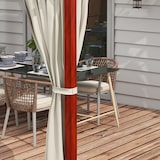 thumbnail of Outsunny Pergola da Giardino con Pareti Laterali e Tetto Retrattile