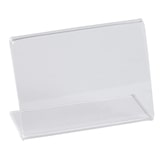 thumbnail of EXACOMPTA Segnaposto da tavolo per formato A9 orizzontale, cod. 89058QD in PMMA (acrilico) trasparente, resistente ai raggi UV. Confezione da 20 pz.