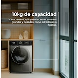 thumbnail of EVVO Secadora 10 kg bomba de calor Nature SR10, Clase energética E, AirWash, Sensor de humedad, Antiarrugas, Inicio diferido, inox