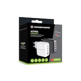 thumbnail of Conceptronic 4-Port 100W GaN USB-PD-Ladegerät mit USB-C-Ladekabel, USB-C x 3, USB-A x 1, QC 3.0, PPS, Drinnen, AC, 20 V, 1,5 m, Schwarz