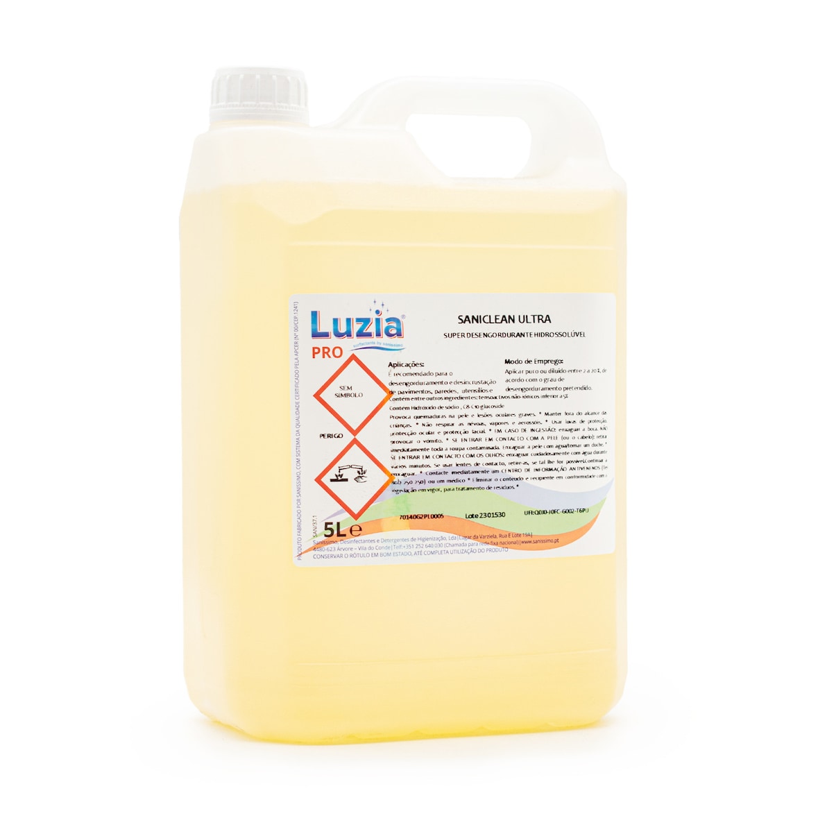 Super desengordurante hidrossolúvel Saniclean Ultra 5L