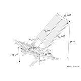 thumbnail of Klappstuhl Strandstuhl Anglerstuhl Gartenstuhl Stuhl zum Zusammenstecken grüner Bezug V-10-352