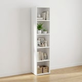 thumbnail of Libreria Scaffale 5 Vani Mobile Soggiorno Ufficio Casa 30x24x132 Cm - Bianco