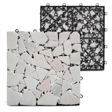 thumbnail of 8er-Set weißer Kieselsteinfliesen zum Aufklipsen