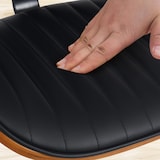 thumbnail of Lot de 2 tabourets de bar Clawson en similicuir Noyer / Noir/Noir