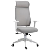 thumbnail of HOMCOM Cadeira ergonômica giratória para escritório altura ajustável e reclinável até 120º posição de bloqueio 64x61x120,9-128,9 cm Cinza