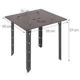 thumbnail of Bodenplatte für XXL-Sonnenschirm HWC-D20, A96 und Meran Pro, Bodenanker Pfostenträger Sonnenschirmständer, Metall 24kg