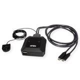 thumbnail of ATEN US3312 2-Port USB-C 4K DisplayPort KVM Switch