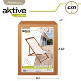 thumbnail of Tumbona plegable de Madera acacia Aktive Garden