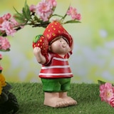 thumbnail of Dekofigur Erdbeerjunge Fritz mit Erdbeere Gartendeko H: 18,5cm
