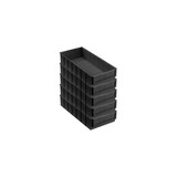 thumbnail of PROREGAL 5x Leitfähige Industriebox 400 B | HxBxT 8,1x18,3x40cm | 4,7 Liter | ESD, Sichtlagerkasten, Sortimentskasten, Sortimentsbox
