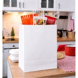 thumbnail of MONOUSO - Bolsa Papel Kraft Blanca con Asas 90g/m² 24+11x32cm (250 Uds)