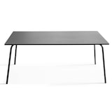 thumbnail of Ensemble table de terrasse et 6 chaises en métal anthracite