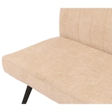 thumbnail of Sitzbank | HxBxT 90x160x60cm | Sitzhöhe 48cm | Rückenlehne Stoff/Textil Chenille Metall 160cm | Creme-Beige | Esszimmerbank Bank Polsterbank
