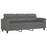 thumbnail of vidaXL 3-Sitzer-Sofa mit Kissen Dunkelgrau 180 cm Mikrofasergewebe