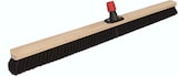 thumbnail of Saalbesen, 1000 mm, feine schwarze PET-Borste, mit Universalstielhalter mit Überwurfmutter Ø 28 mm, mit 1600 mm Holzstiel Ø 28 mm