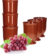 thumbnail of 6er Set Lasierte Tonbecher 175ml ideal für Honigwein