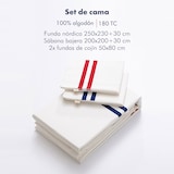 thumbnail of El Ganso - Jogo de 4 peças Crudo - Capa de Edredão King 250x230, Lençol Ajustado 200x200, 2 Fronhas 50x80 - 100% Algodão 180TC