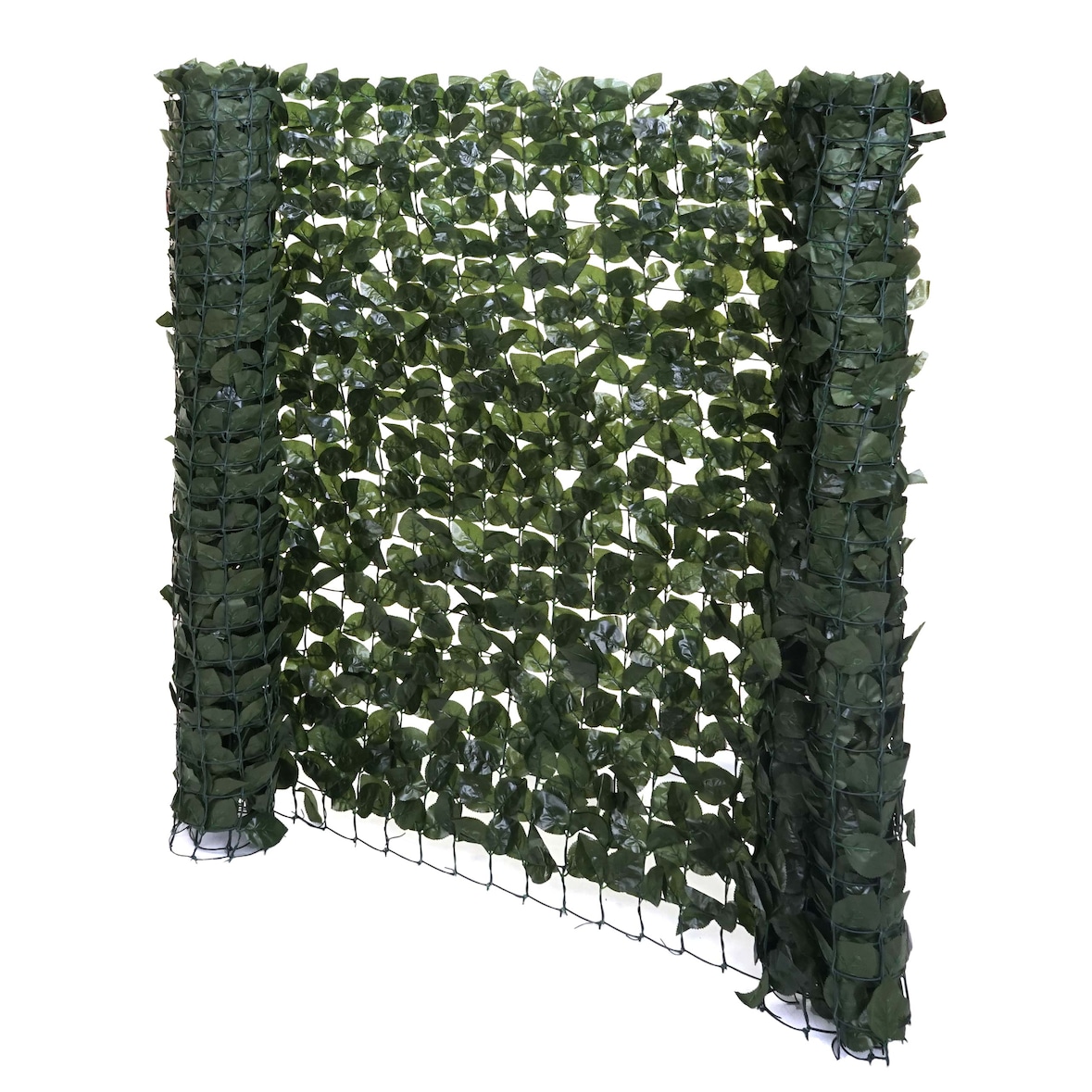 Balkonsichtschutz T811, Buchenhecke Sichtschutz Windschutz Verkleidung für Terrasse Zaun ~ 300x150cm dunkel