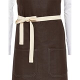 thumbnail of SANTORINI - Contrasted Bib Apron with Pocket: One Size / Caramel