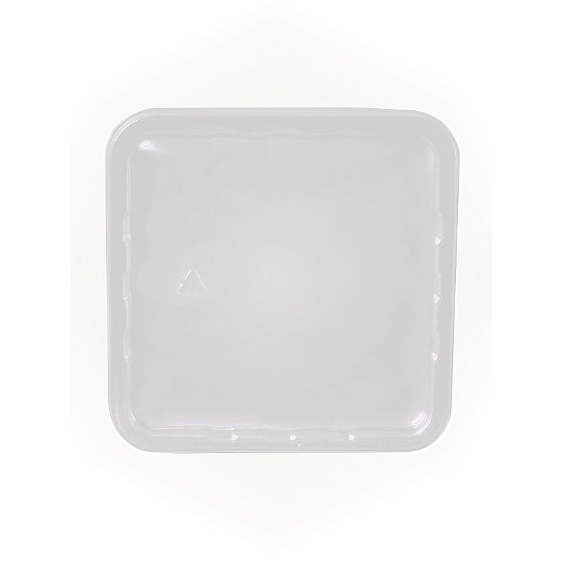 600x Deckel quadratisch, PET, klar, 115x115mm
