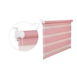 thumbnail of Doppelrollo Duorollo 115 cm breit 150 cm lang rosa inkl. Seilzug Fensterrollo Klemmrollo Jalousie