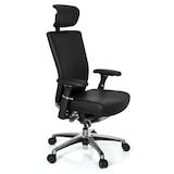 thumbnail of Sedia da ufficio NOVA pelle nero hjh OFFICE