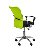 thumbnail of Cardenete Silla infantil  con mecanismo giratorio, brazos fijos y asiento  color verde y asiento tapizado en tejido de malla color negro